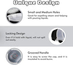 Professional Large Micro Cooker for Microwave 2 Quart | Food Steamer Pot for Vegetable, Melting Butter | BPA Free, Dishwasher Safe Cookware