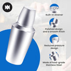 MARBELLA 28oz Boston Cocktail Shaker – Stainless Steel Drink Mixer, Professional Barware for Bartenders, Home Bars & Restaurants, Dishwasher Safe & Durable