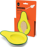 OTOTO Avocado Spoon Rest for Stove Top - Silicone Spoon Rest for Kitchen Counter, for Ladles, Tongs, Spatula Funny Cool Cute Kitchen Gifts Gadgets Accessories