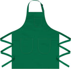 Unisex Apron with Pockets for Cooking, Salon & Art - 100% Cotton Adult Kitchen, Chef, Stylist Apron
