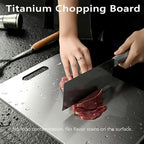 3 pack Titanium Cutting Boards for Kitchen -Titanium Cutting Board Double Sided Titanium Cutting Mat,Non Stick Chopping Board