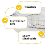 IDL Packaging 9" Round Dome Lid - Clear Plastic Lid for 9" Aluminum Container - Disposable Pans Cover (Pack of 100) for Takeout, Serving, Freezing