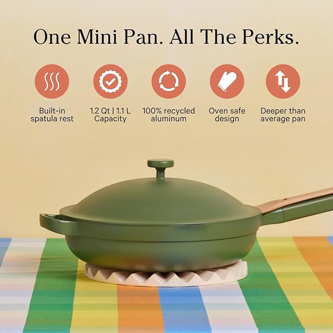 Our Place Mini Always Pan & Mini Perfect Pot Bundle | Multi-Functional Cookware Set Replaces 18 Pieces | Sage