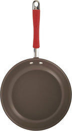 Rachael Ray Cucina Nonstick Frying Pan Set / Fry Pan Set / Skillet Set - 9.25 and 11 Inch, Cranberry Red