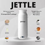 Electric Kettle - Travel Portable Heater for Coffee Tea Milk Soup - Stainless Steel Travel Water Boiler tea pot with Temperature Control - LED - Automatic Power Off - 450ml - Kitchen Appliance