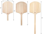 New Star Foodservice 50295 Restaurant-Grade Wooden Pizza Peel, 16" L x 14" W Plate, with 10" L Wooden Handle, 24" Overall Length