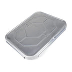IDL Packaging Aluminum Foil Lids for Half-Size Steam Table Pans - 13" x 11" (pack of 10) - Disposable Cover for Grill Pans - Oven & Freezer Safe - Durable Top for Foil Pan