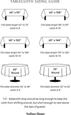 Solino Home Linen Tablecloth for Rectangle Tables 60 x 90 Inch - Classic Hemstitch 100% Pure Linen Soft Grey Table Cloth - Machine Washable Cloth Tablecloth for Summer, Fall, Autumn