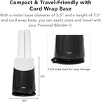 Tribest PB-420GY-A Personal Blender II, Mason Jar Ready Family Pack Blender, Gray