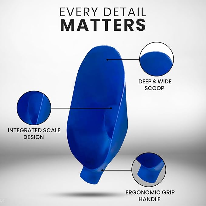 Rattleware 16.85" Kilo Bean Scale Scoop - Durable Precision Coffee Bean Measuring and Scooping Tool for Home Kitchen Baristas or Commercial Use (Blue)