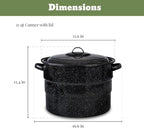 Granite Ware 8 Piece Enamelware Water bath canning Pot with Canning kit and Rack. Canning Supplies Starter Kit