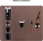 AUNMAS Portable Coffee Machine Travel, Car Espresso Maker Handheld Coffee Maker Manually Operated for Camping Hiking Electric Espresso Machine Compatible for Capsules