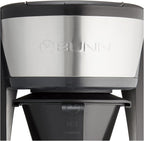 BUNN HB Heat N Brew Programmable Coffee Maker, 10 cup, Stainless Steel, 46500.0003