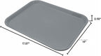 Carlisle FoodService Products Cafe Fast Food Cafeteria Tray with Patterned Surface for Cafeterias, Fast Food, And Dining Room, Plastic, 17.87 X 14 X 0.98 Inches, Orange, (Pack of 12)