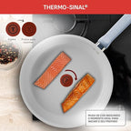 T-Fal Refresh Ceramic Nonstick Cookware Set, 12-Piece Nonstick Cookware, Oven Safe to 350°F, Stockpot, Griddle, Frying Pans, Utensils, Ceramic Pots and Pans Set, Blue