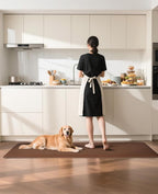 Ophanie Kitchen Mats for Floor, 3/4 Inch Thick Kitchen Rugs, Anti Fatigue Standing Cushioned Mat, Waterproof,Comfort Ergonomic Mat for Office, Home, Sink, 24'' x 70'' Brown Non-Slip Bottom