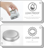 VERONES Mason Jars Canning Jars, 4 OZ Jelly Jars With One Piece Regular Lids, Ideal for Jam, Honey, Wedding Shower Favors, DIY Spice Jars, 40 PACK