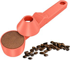 Coffee Scoop & Funnel for Reusable K Cup Refillable Coffee Pods, Coffee Measuring Spoon 2 Tablespoon Capacity, Scoop with Funnel for Ground Coffee, Protein Powder, Tea (Orange, 1 Pack)