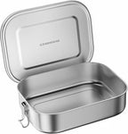 G.a HOMEFAVOR Stainless Steel Bento Lunch Box - Leak-Proof Metal Bento Box, Large Food Container with Lock Clips, Snack Container, Dishwasher Safe, 1200 ml/40 oz