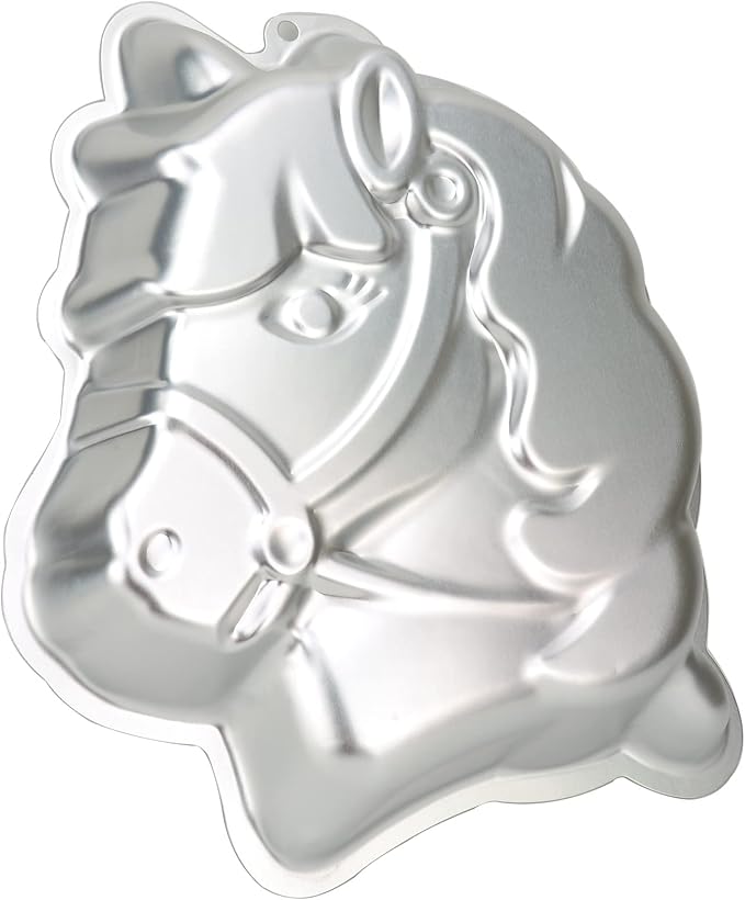 3D Aluminum Cake Mould Horse Shape Cake Pan Decorating Mould Pudding Chocolate Jelly Tins Baking Tool