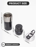 Mojoco Personal Smoothie Blender – Vacuum Insulated Blender for Fruits and Vegetables - Rechargeable Portable Blenders with Stainless Steel Blade for Travel, Camping, Gym