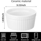 60 Pcs Ceramic Butter Warmers Set, Include 12 Butter Warmers for Seafood Melter with Stands, 48 Tea Light Candles Food Warmer Candle for Fondue Chocolate Dishwasher Microwave Oven Safe