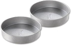 USA Pan Bakeware Round Cake Pan, 9 inch, Nonstick & Quick Release Coating, Made in the USA from Aluminized Steel, Set of 2