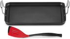 Le Creuset Toughened Nonstick PRO Griddle with Bi Material Slotted Turner, 14"