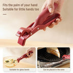 Silicone Non-Slip Heat Insulation Anti-Scald Clip,Multi-Function Anti-Scald Bowl Clip Hot Bowl Dish Plate Gripper Clips,Multi-Purpose Anti-Scald Bowl Holder Clip Tongs Clamp Holder for Kitchen (White)