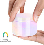 2.5 Inch Large Spice Grinder for Kitchen, White Rainbow