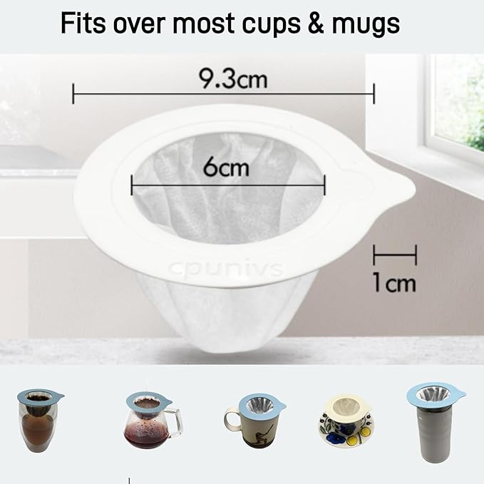 30Pcs Portable Pour Over Coffee Dripper Reusable Coffee Filters Pour Over Coffee Maker for Camping Coffee Travel Coffee Maker Single Serve coffee