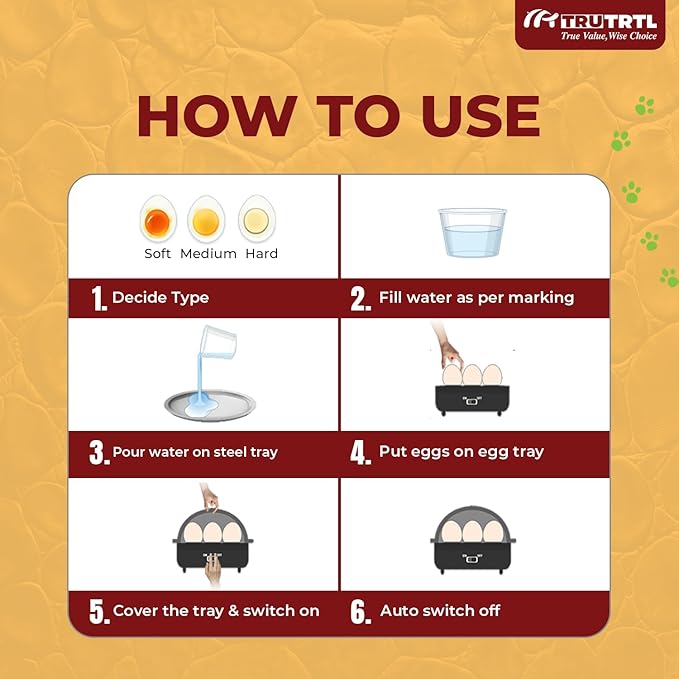 4 in 1 electric egg cooker | Boils upto 14 eggs | Poacher | Omelet maker | Vegetable steamer, dumpling & More | Marble