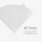 Coffee Filters, Size 02 White Cone Filters, 200 Count Disposable Natural Paper Filters 2-4 Cup, 02 Cone For Pour Over and Drip Coffee Maker