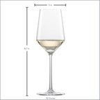 ZWIESEL GLAS Pure Riesling White Wine Glass (Set of 6), Wine Glasses for White Wine, Dishwasher-Safe Tritan Crystal Glasses, Made in Germany (10 Ounce)