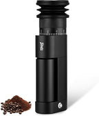 Espresso Grinder for Home Use - Stepless Adjustment Electric Burr Coffee Grinders, One-Touch Coffee Bean Grinder with 38mm 6-Star Conical Burr, Magnetic Dosing Cup and Air-Blowing