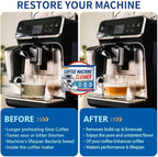 Coffee Machine Cleaner Descaler Tablets - 24 Count Coffee Maker Cleaner Tablets Deep Cleaning and Descaling Compatible With Nespresso, Keurig, Ninja, Delonghi, Miele,Breville