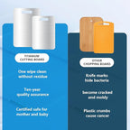 Titanium Cutting Board Set of 1, 18 * 12inches, Titanium Cutting Boards for Kitchen, Food Grade Metal Double Sided Chopping Boards for Kitchen Counter Meat Vegetable Fruit Outdoor Camping