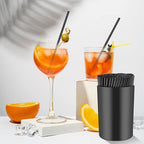 200 Pcs Black Coffee Stirrer and Holder Set Coffee Stir Sticks Coffee Stirrers Plastic Coffee Stir Stick Holder Black for Mixing Coffee Milk Cocktail Drinks Coffee Home Kitchen Party Supplies