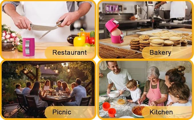 3PCS Egg Shell Opener Egg Separator Stainless Steel Egg Peeler for Eggs, Easy Raw Egg Cracker & Boiled Egg Slicer, Kitchen Gadgets for Baking Breakfast