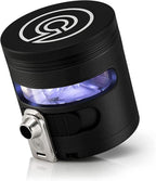 Cloudious9 - Tectonic9 Manual Grinder Automatic Dispenser Large 2.5" Aluminum Alloy (Black), For Home & Kitchen Only