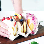 4Pcs Heart Cake Layer Pans Set, 6 Inch Rainbow Cake Baking Pans,Love Silicone Cake Molds for Children's Day Pizza Vegetable Pancake and Resin Crafts Random color