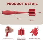 Meat Chopper, Upgrade Hamburger Smasher, Premium Heat Resistant Meat Masher for Ground Beef, Ground Turkey and More, Non Stick Mix Grinder-Red