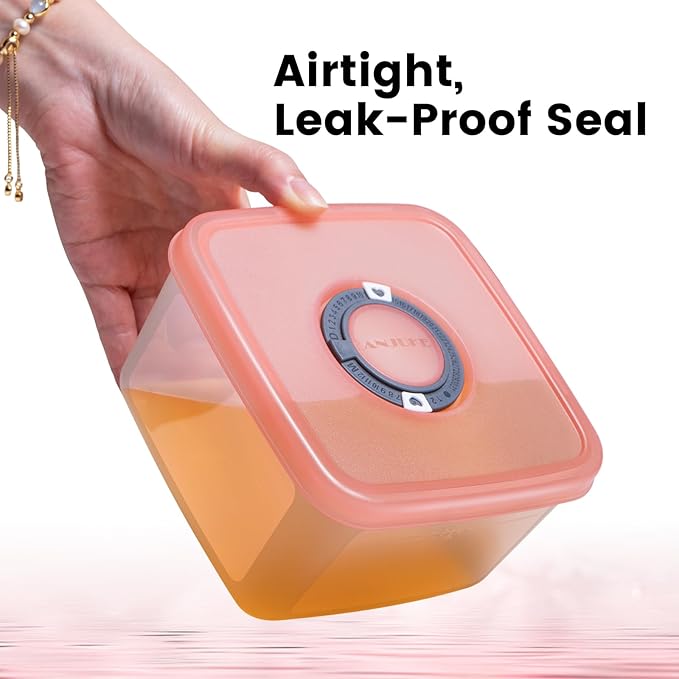 6 PCS Fruit Storage Containers for Fridge with Lids, BPA-Free, Produce Storage Containers with Removable Colander, Dishwasher & Microwave Safe for Salad Berry Lettuce Keeper