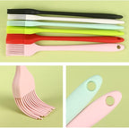 6Pcs Silicone Basting Brush Upgrade Pastry,Heat Resistant Brushes Premium Cooking Brush for Sauce Marinade Meat Glazing Oil BBQ Kitchen Cooking Baking Grilling Flavoring 19cm/7.48"(Small)