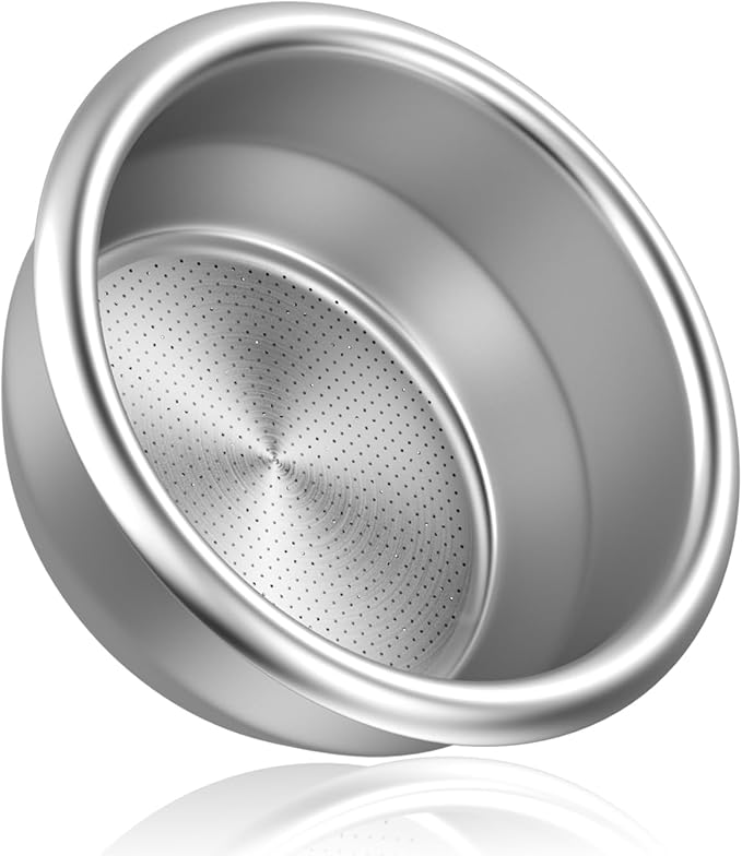 58mm Portafilter Basket Two Cup-Single Wall Filter Basket Stainless Steel Coffee Portafilter Basket Espresso Filter Basket (58mm)