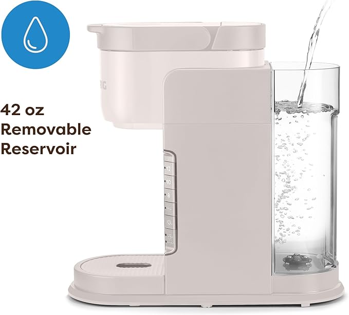 Keurig K-Express Single Serve Coffee Maker – Strong Brew Option, 42oz Reservoir, Sleek Design for Holiday Hosting & Gifting, Warm Stone