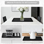 Silicone Coffee Mat,24×16" Waterproof Heat Resistant Bar Mat for Espresso Machine Station Accessories,Non Slip Dish Drying Mat for Kitchen Counter,Home Decor Essentials,Fit Under Coffee Maker