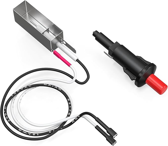 Igniter Kit for Weber 7510 Spirit 200/300/500/700, Genesis E310/E320 Grill Replacement Parts, BBQ Grill Igniter for Weber Gensis Silver B/C Genesis Gold B/C Platinum B/C Push igniter Parts