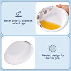 JOLLY CHEF 160 Count Paper Bowls 20 oz Soak Proof and Cut Proof Microwave Safe Heavy Duty Leaf Printed Disposable Bowls for Dinner or Thanksgiving