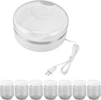 Yogurt Maker, Electric Yogurt Maker Machine with 7 Glass Jars, Automatic Greek Yogurt Machine with Temperature Control & Time Control for Home Use, Homemade Yogurt is Easy to Use